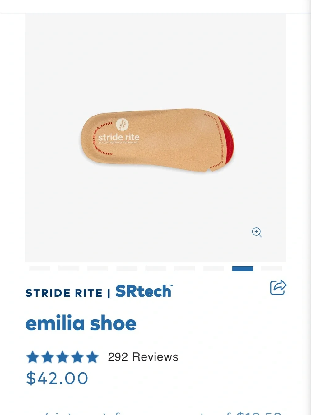 Stride Rite White Baby Lace-Up Shoes with Pink Floral Embroidery